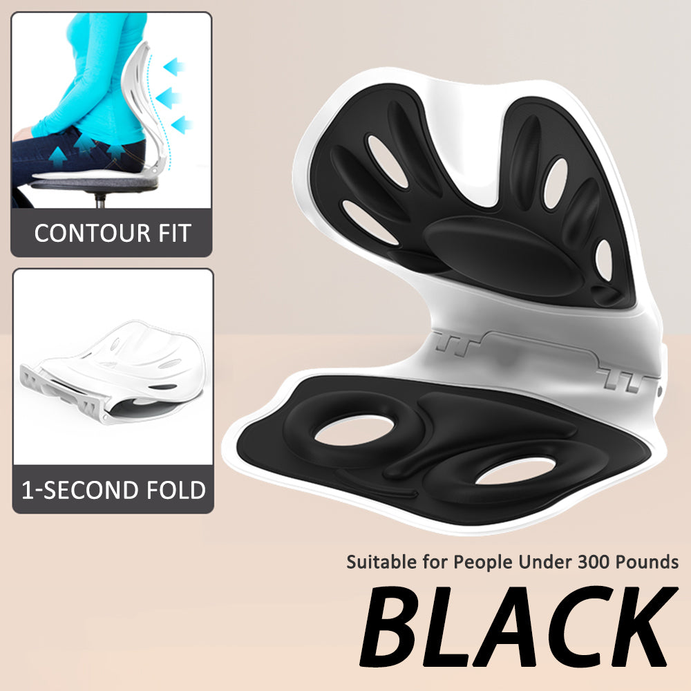 Foldable Back Support Sitting Posture Correction Office Chair Back Pain Relief Ergonomic Waist Protection Cushion Anti Hunchback™