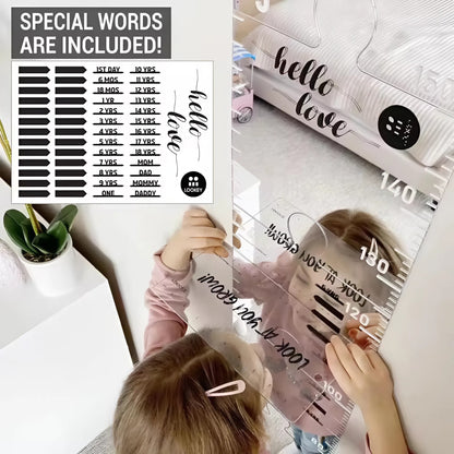 TNF™ KinderTrack 3-in-1 Shatterproof Kids Growth Chart Mirror
