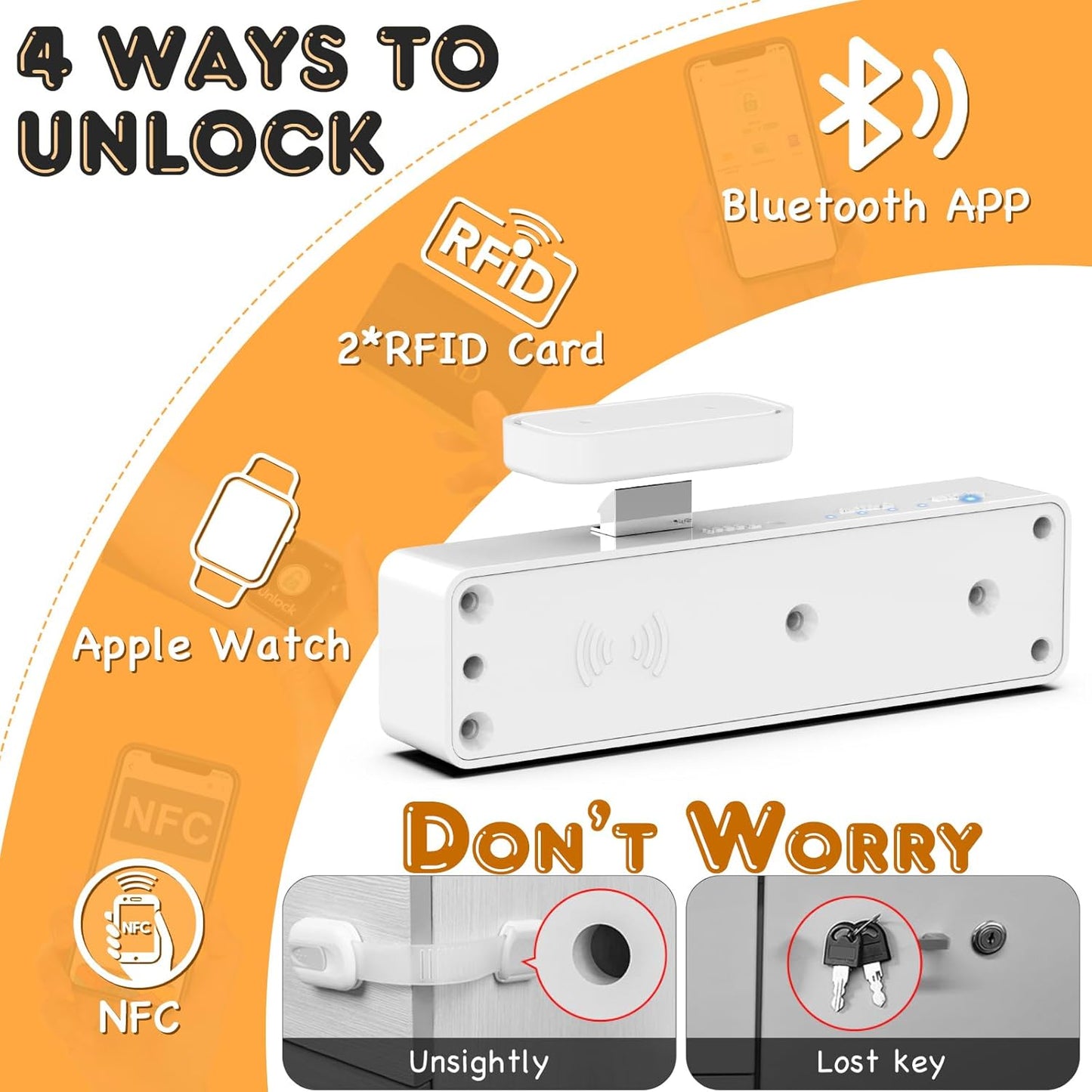 TNF™ StealthLock – Invisible Smart Drawer Lock