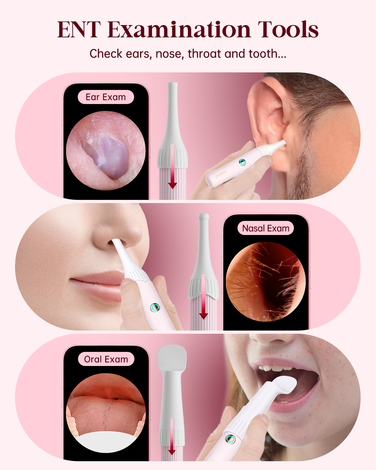 TNF™ All-in-1 Visual HD Ear Cleaner Kit Safe Ear Wax Removal Tool with Flexible Camera for Precision Cleaning