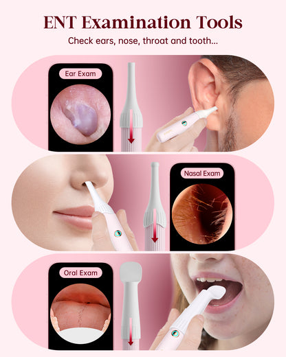TNF™ All-in-1 Visual HD Ear Cleaner Kit Safe Ear Wax Removal Tool with Flexible Camera for Precision Cleaning