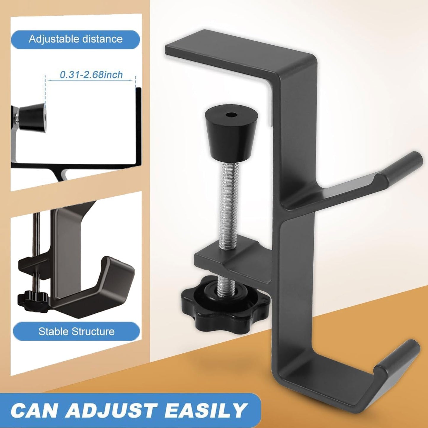 TNF™ DeskGrip ️🎧 Adjustable Desk Hook 2025