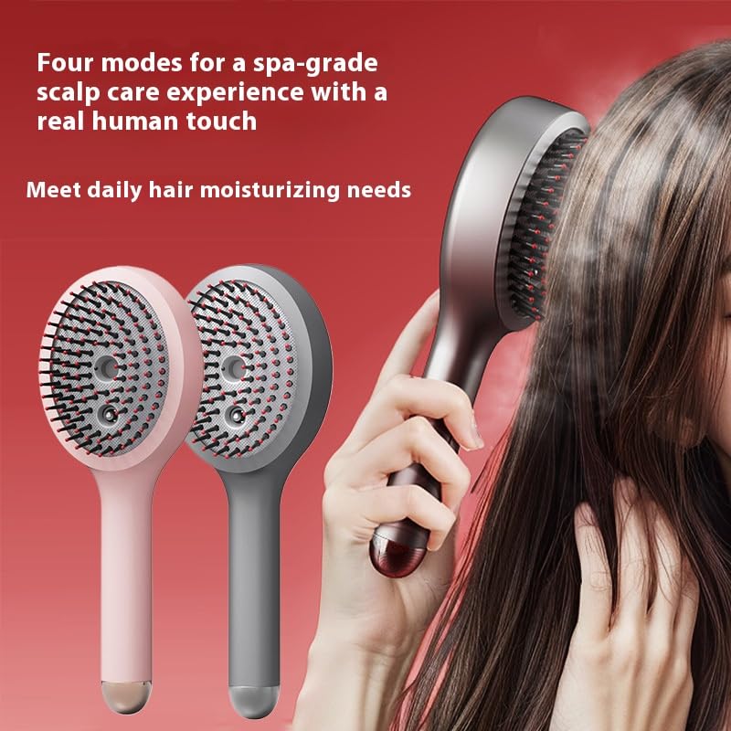 TNF™ ReviveMist 💨 3-in-1 Scalp Massager & Hydrating Hair Brush with Red Light Therapy 2025