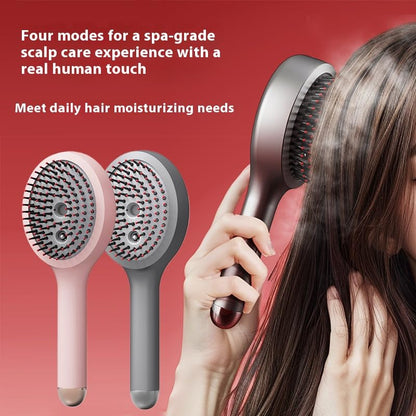 TNF™ ReviveMist 💨 3-in-1 Scalp Massager & Hydrating Hair Brush with Red Light Therapy 2025
