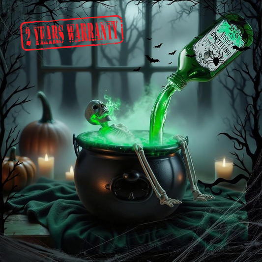 TNF™ Mystic Cauldron 🎃 Floating Potion Halloween Fog Maker with Green Mist & Lights