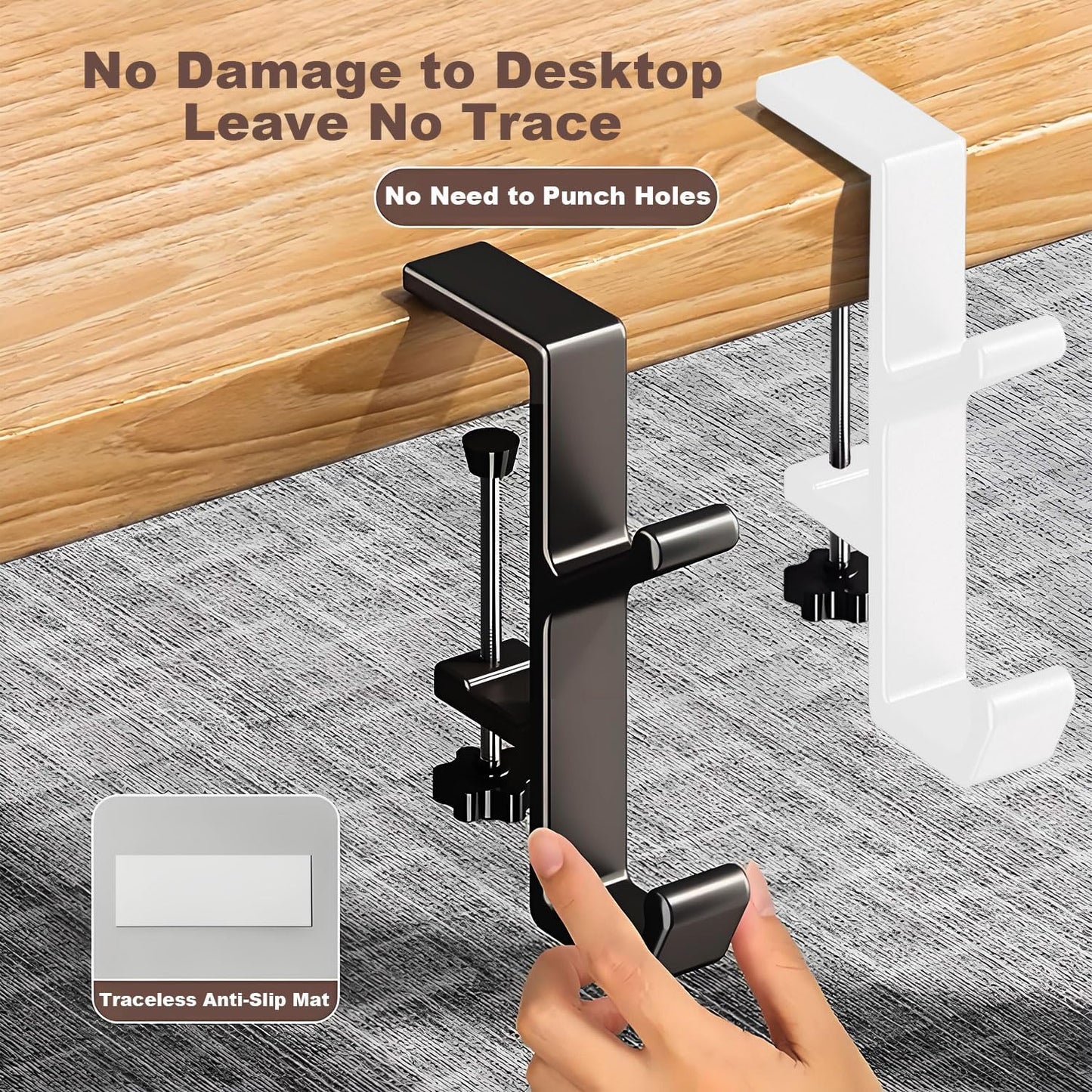 TNF™ DeskGrip ️🎧 Adjustable Desk Hook 2025