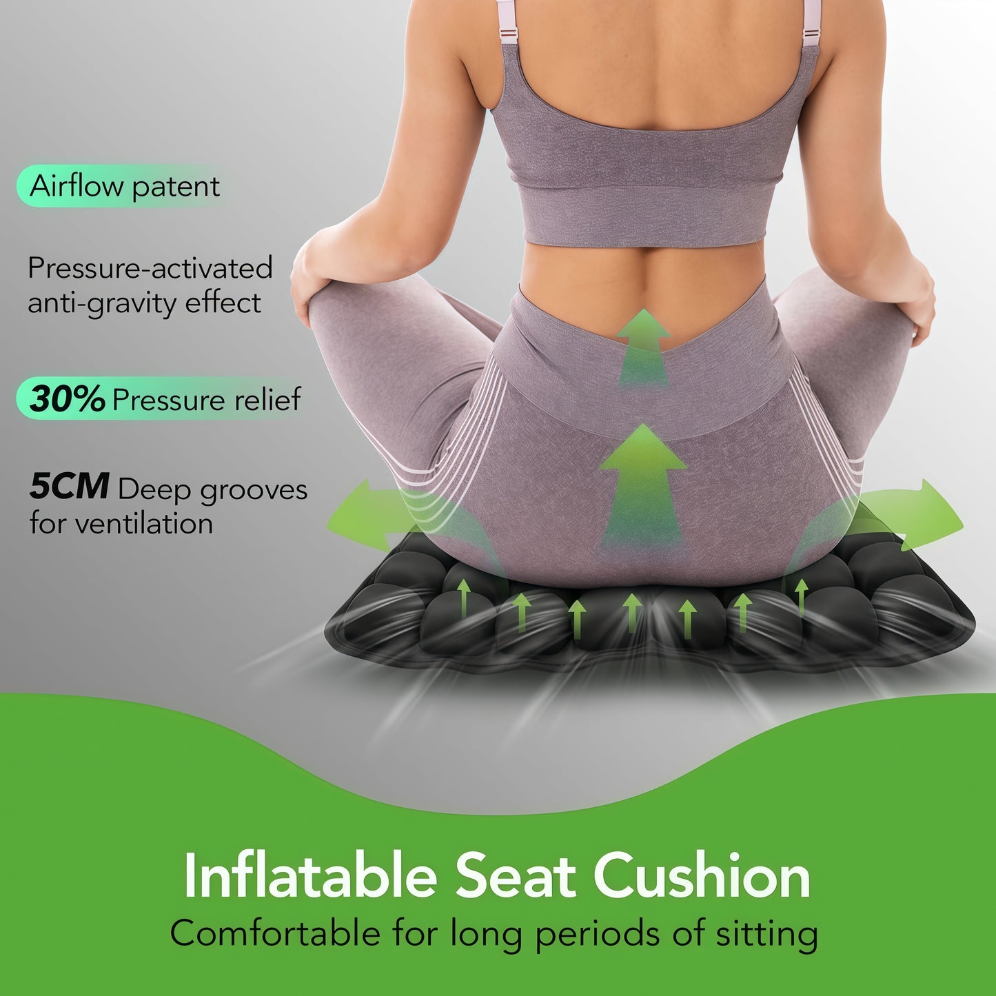 TNF™ AirRelief 💪 Ergonomic Pressure-Relief Cushion