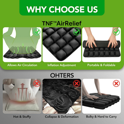 TNF™ AirRelief 💪 Ergonomic Pressure-Relief Cushion