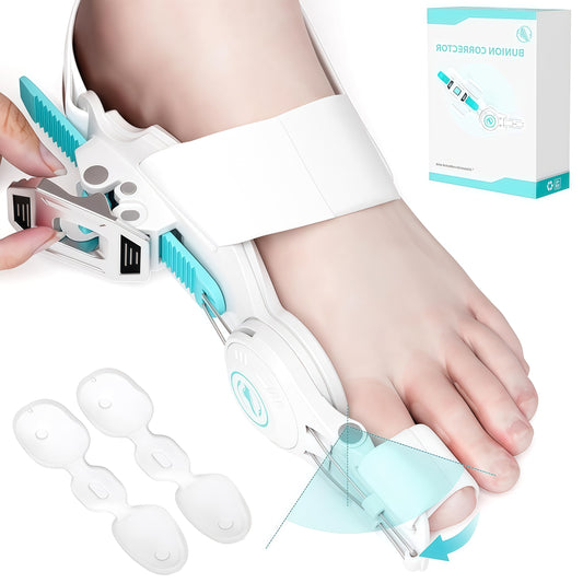 TNF™ Ergo-Pivot Bunion Corrector for Men & Women 🦶 Adjustable Toe Splint with 160° Hinge for Active Use, Hallux Valgus & Hammer Toe Correction
