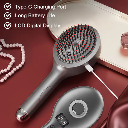 TNF™ ReviveMist 💨 3-in-1 Scalp Massager & Hydrating Hair Brush with Red Light Therapy 2025