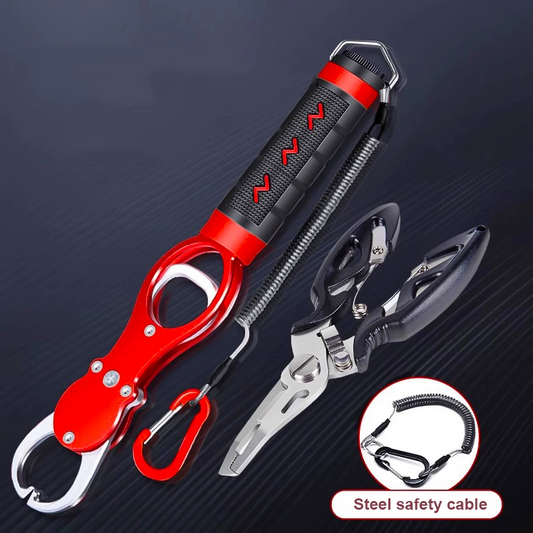 TNF™ Vanguard Pro Angler Set –  Fishing Plier & Fish Lip Gripper Kit 🐟
