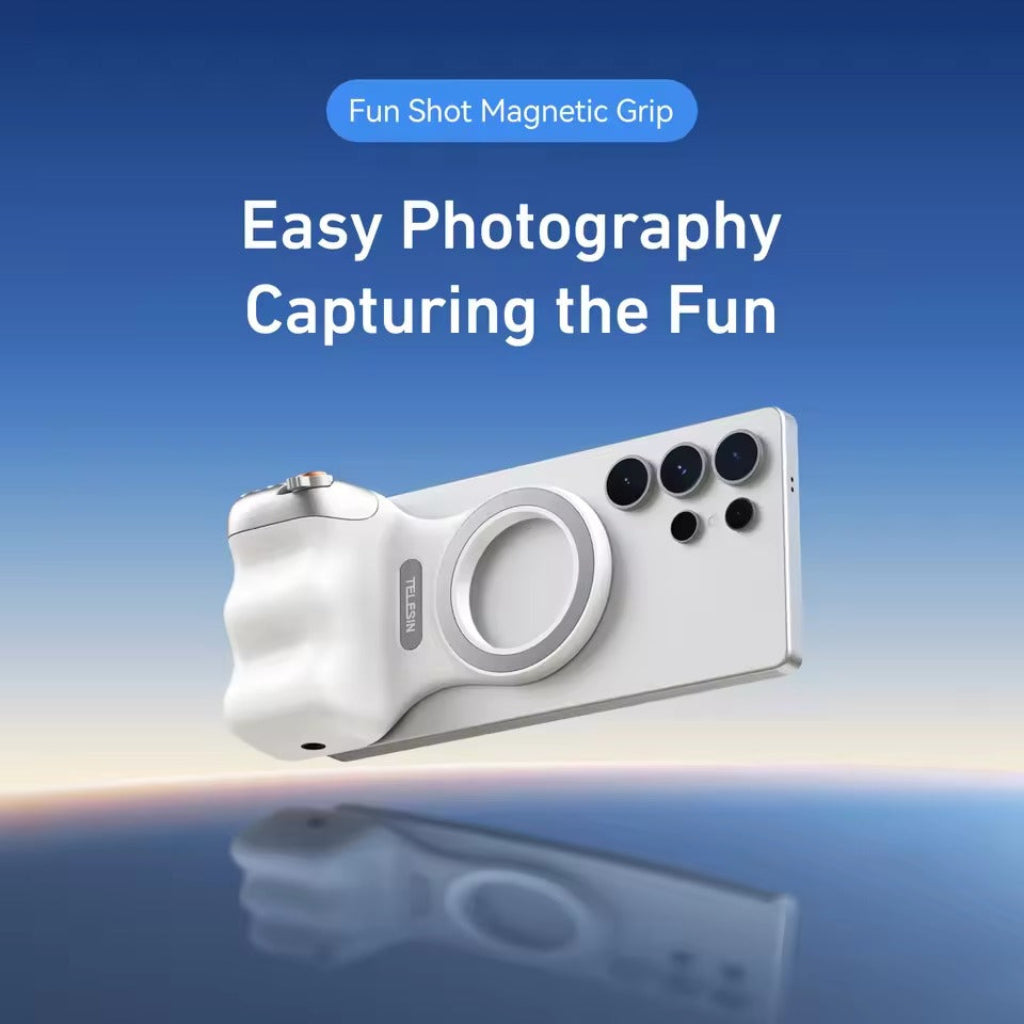 TNF™ WaveGrip Pro Magnetic Camera Grip + Remote & Fill Light
