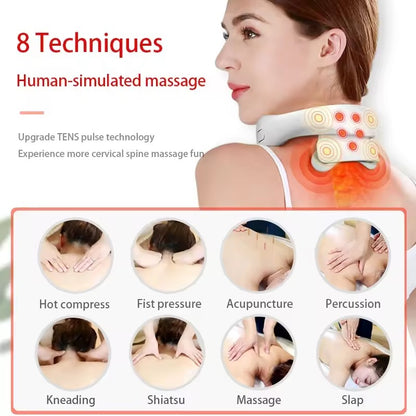 Portable Neck & Shoulder Massager with Heat & Adjustable Intensity™