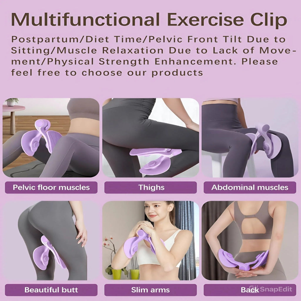 TNF™ Thigh Trainer Hip Trainer Kegel Exerciser: Pelvic Floor Trainer & Thigh Toner for Postpartum Rehab, Inner Thigh Workout & Body Toning